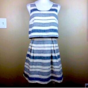 Madewell Striped Linen Dress 0